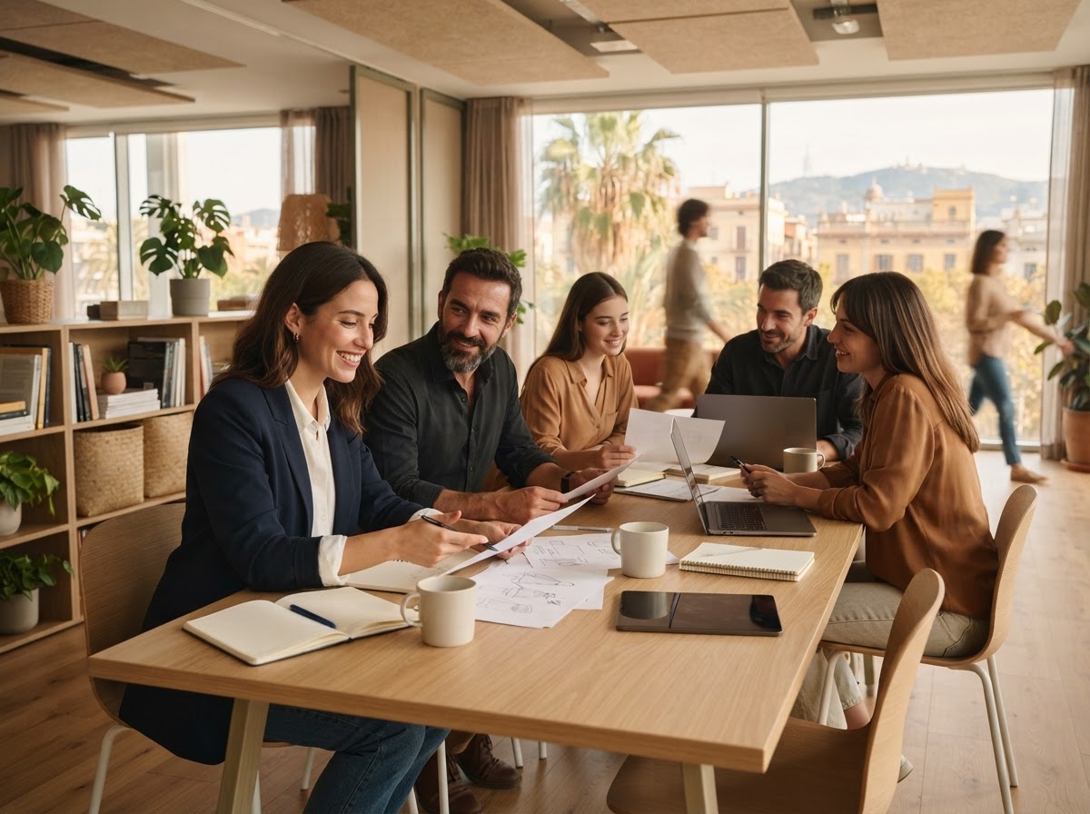 Rédituanza: equipo analizando modelos de datos financieros en un entorno de trabajo remoto